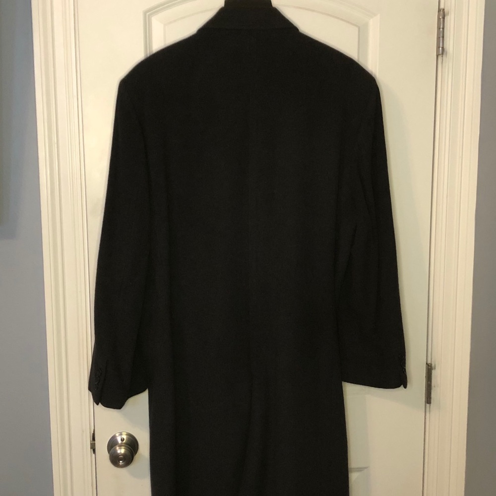 Men’s Executive Black Coat 44R Made in Italy - Picture 8 of 14